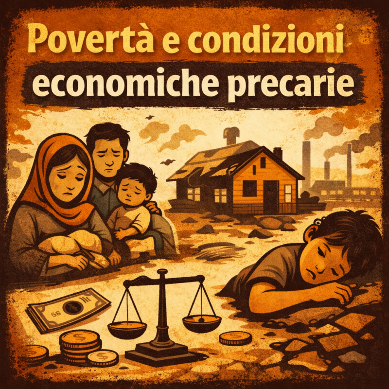 Povertà e condizioni economiche precarie